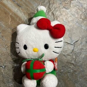 Hello Kitty Festive Plush Toy - Red, Green, and White